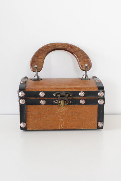 1960s Wooden Box Purse, Jeweled Roadrunner, Madge, King of the Road –  Proveaux Vintage
