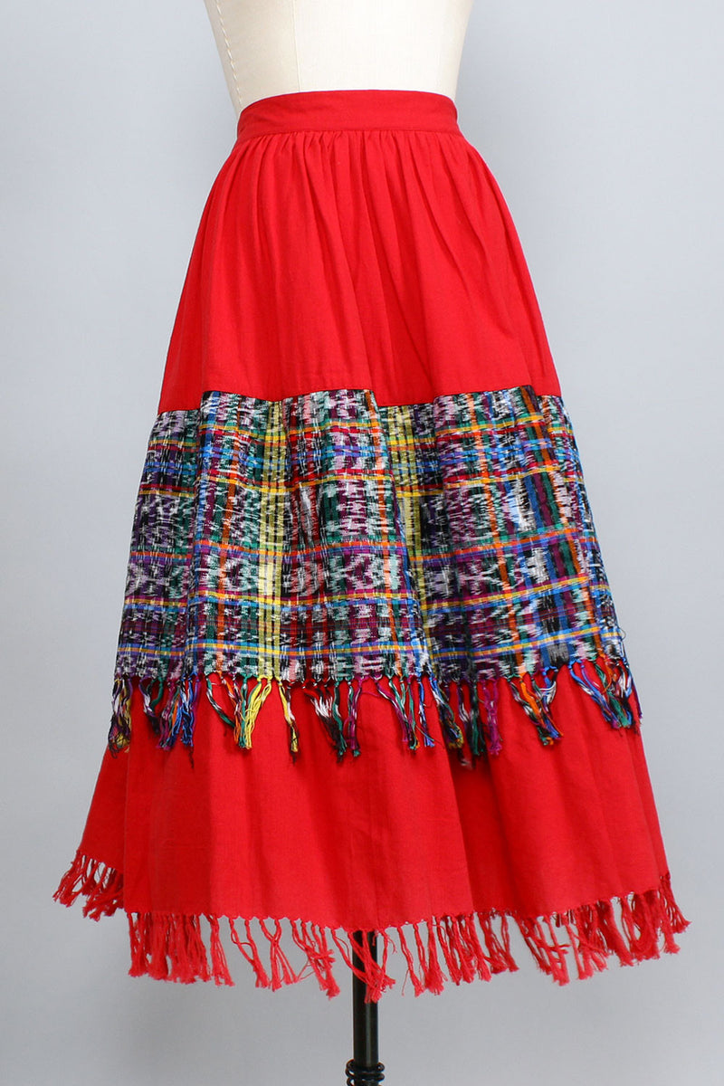 Guatemalan Fringe Skirt M/L