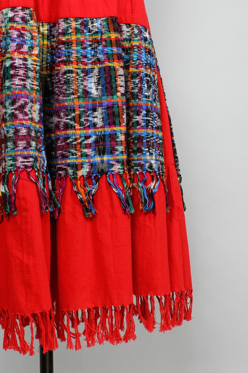 Guatemalan Fringe Skirt M/L