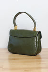 Rora Olive Snakeskin Handbag