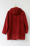 Maroon Corduroy Parka S/M