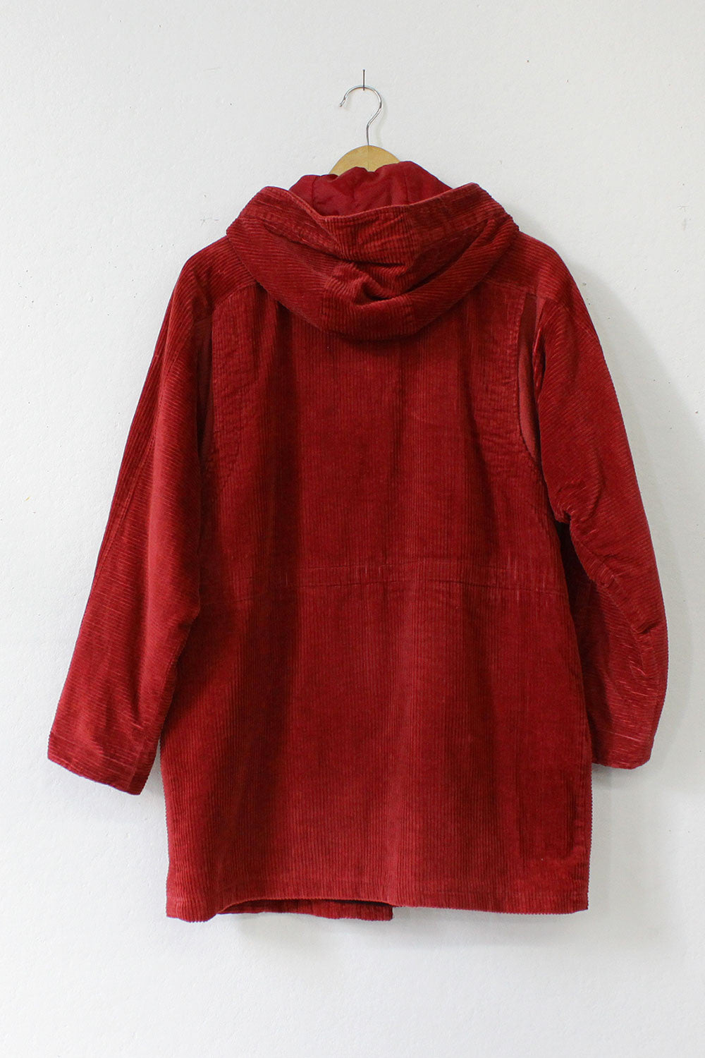 Maroon Corduroy Parka S/M