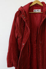 Maroon Corduroy Parka S/M