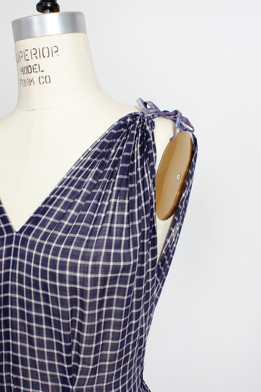 Blueberry Grid Dress M