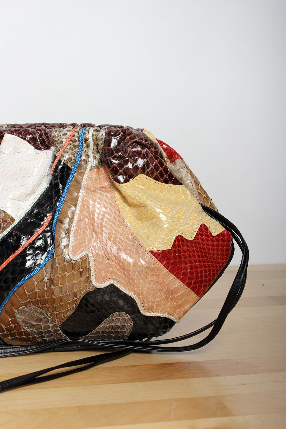 Symbiotic Snakeskin Collage Bag