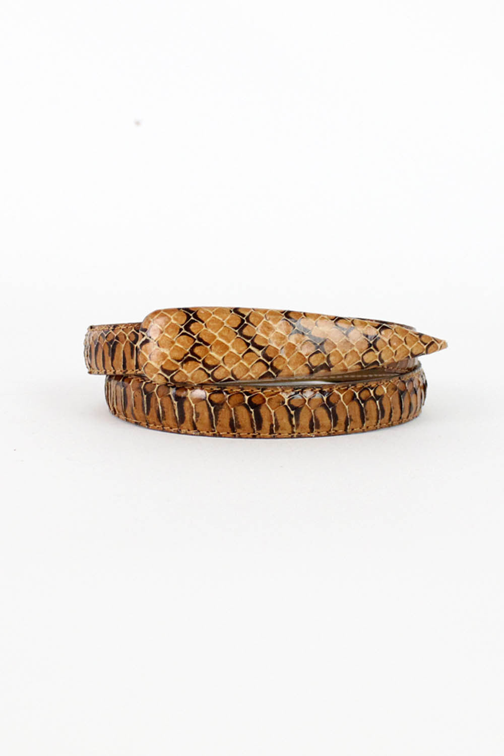 Amber Snakeskin Belt S