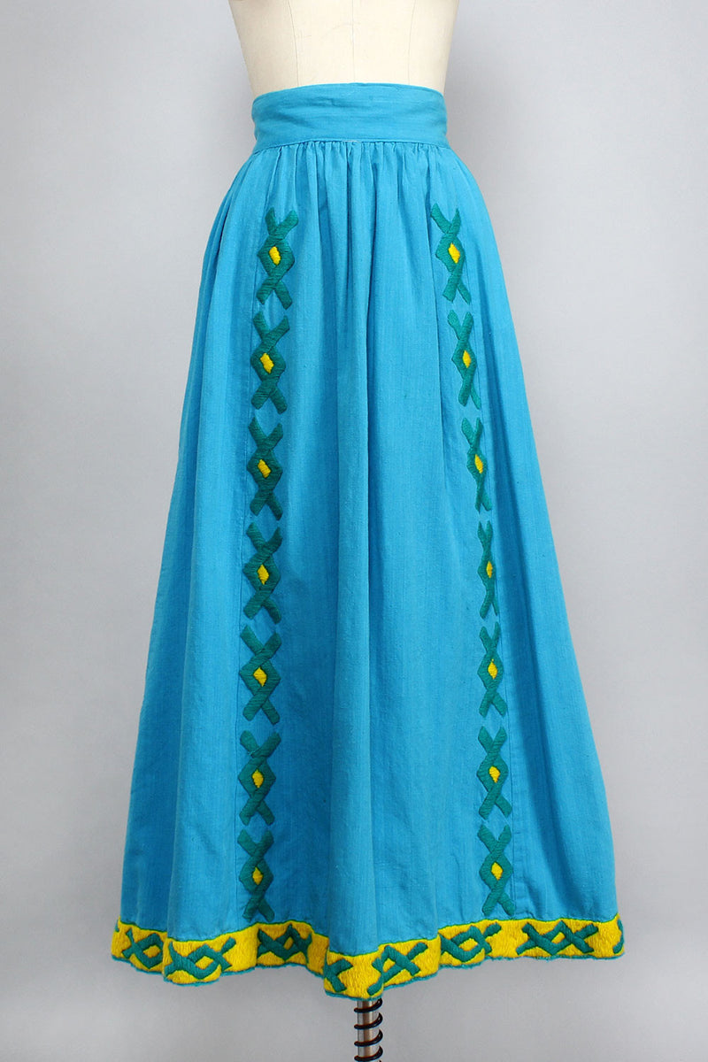 Abuelita 60s Woven Skirt XS