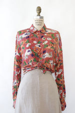 Softest Cherry Daisy Print Buttondown S-L