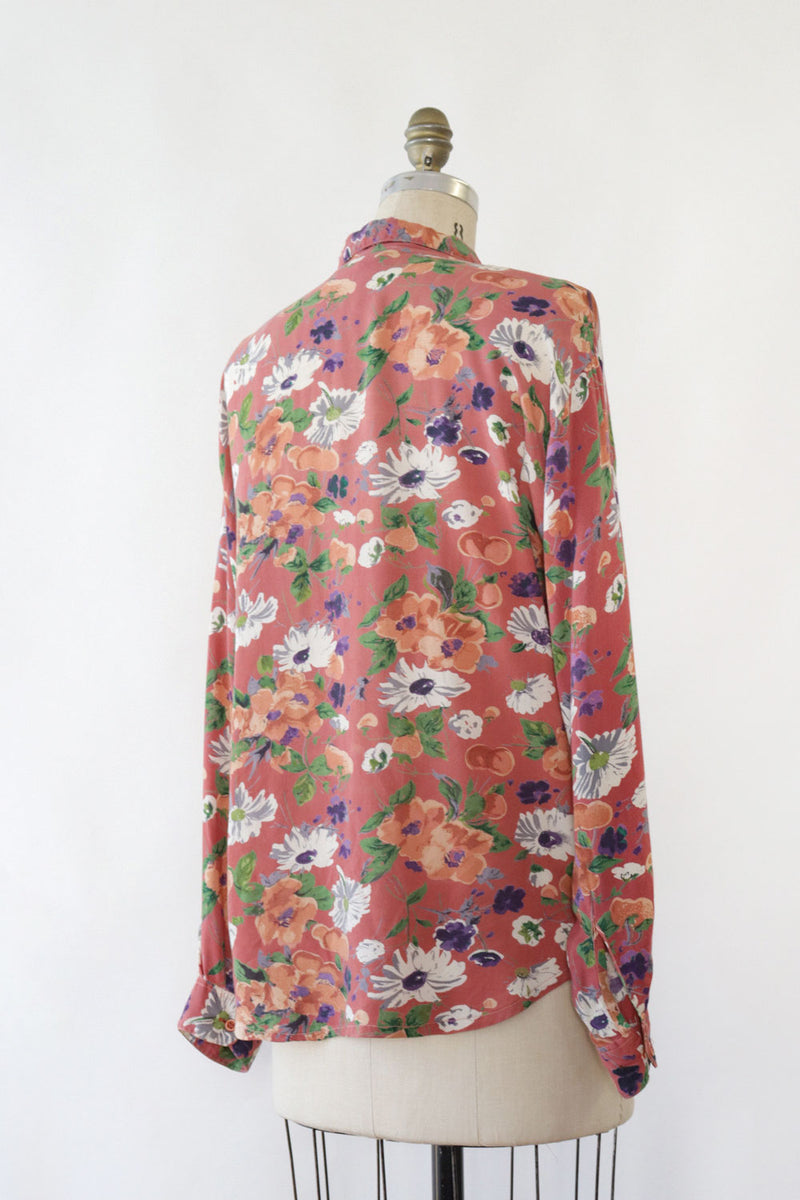 Softest Cherry Daisy Print Buttondown S-L