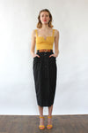 French Buttondown Pencil Skirt XS