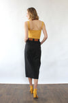 French Buttondown Pencil Skirt XS