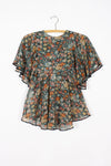 Floral Flutter Blouse S