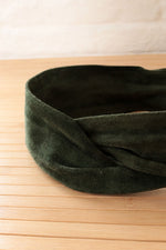 Forest Green Suede Wrap Belt M/L