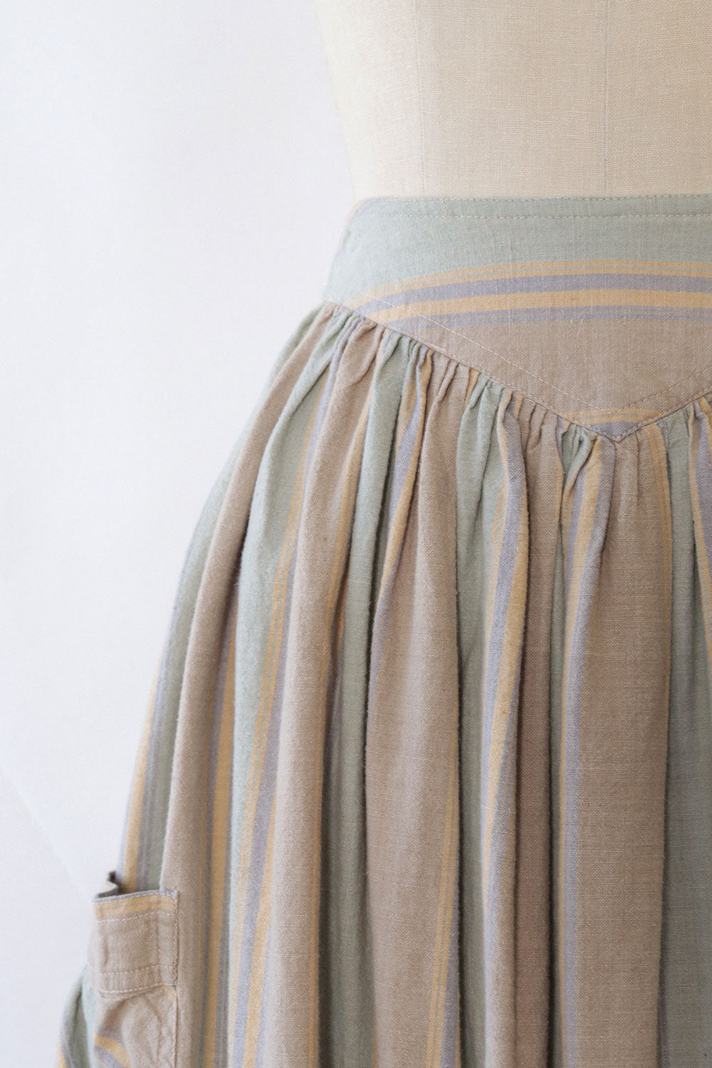 Muted Desert Stripe Skirt XS