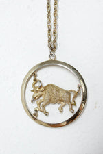 vintage zodiac necklace