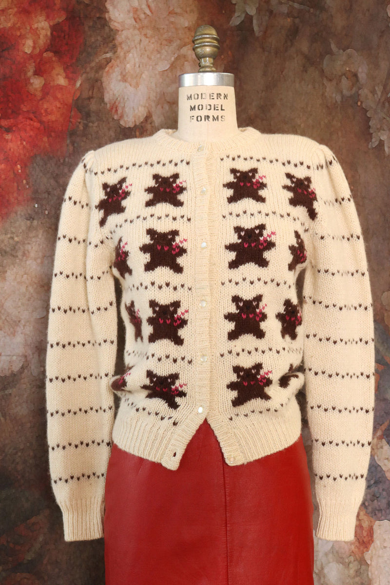 Teddy Bear Cardigan M/L