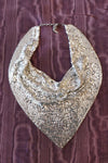 Whiting & Davis Metal Mesh Scarf Necklace