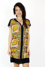 Broadway & Broome Silk Paisley Dress