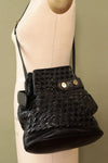 Brio! Woven Texture Bucket Bag