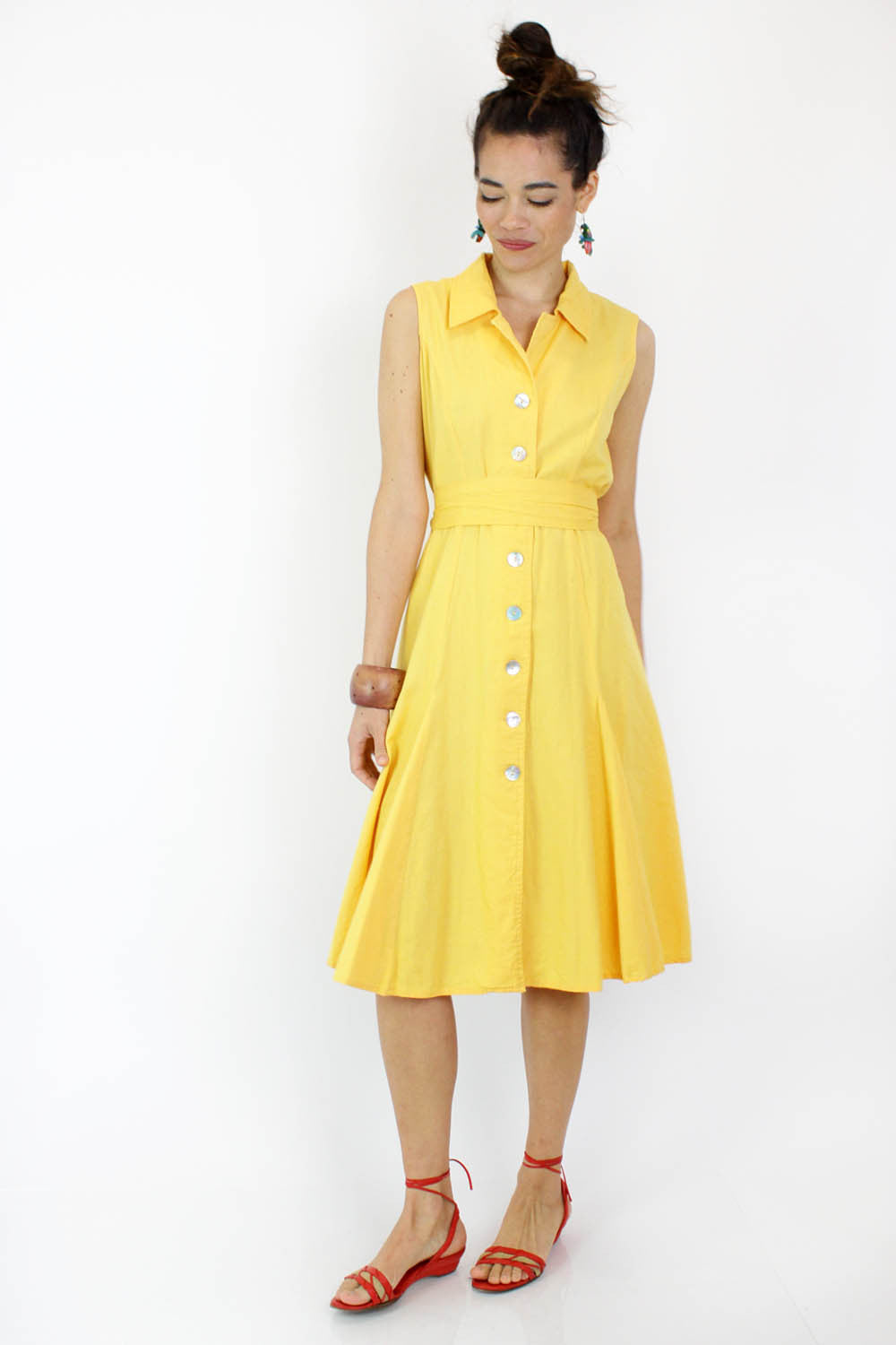 Banana Yellow Shirtdress M/L