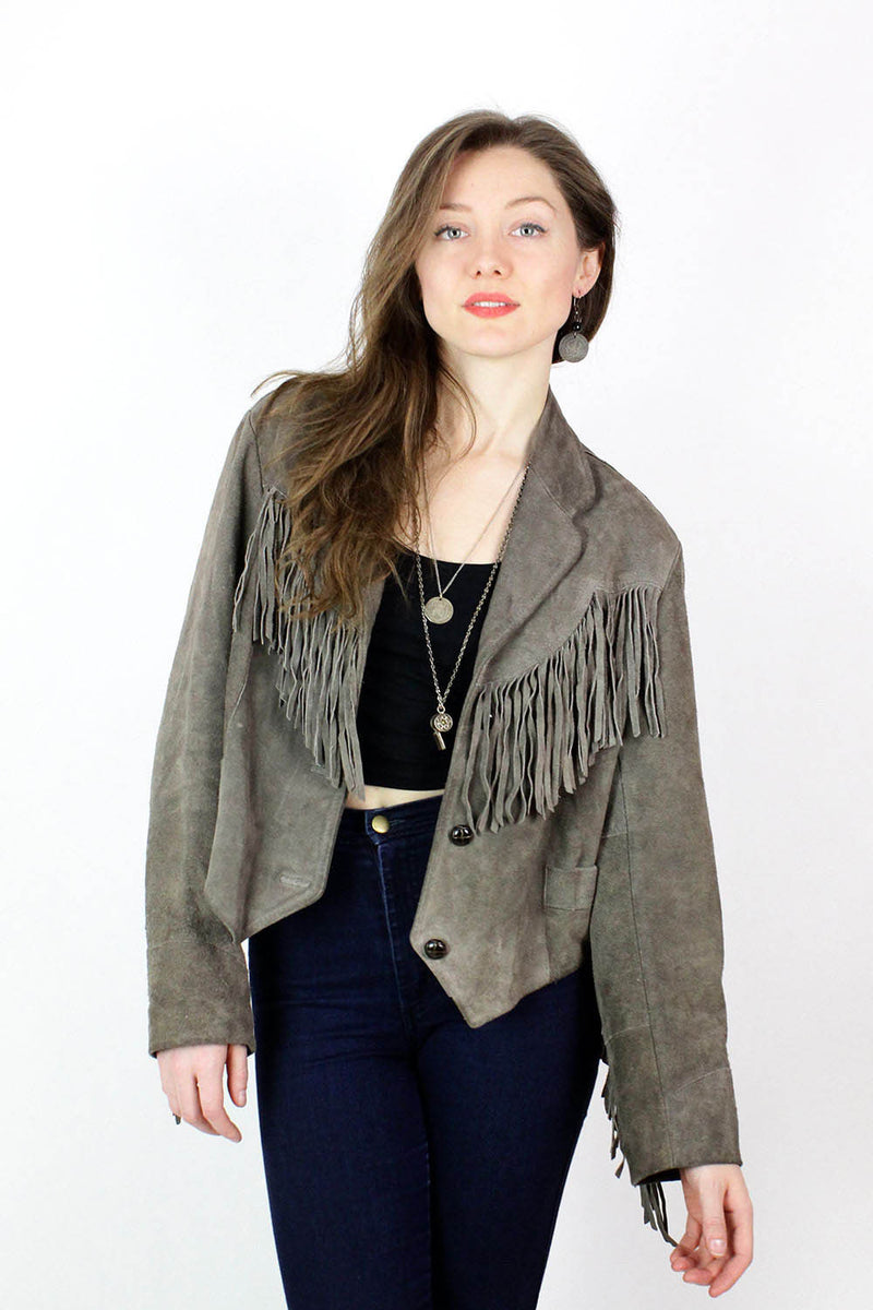 Sloane Fringe Jacket M