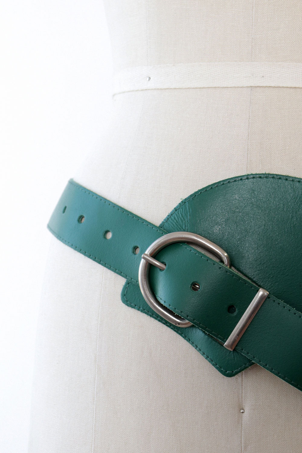 Ivy Green Sling Leather Belt M/L