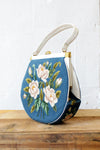 Denim Blue Needlepoint Purse