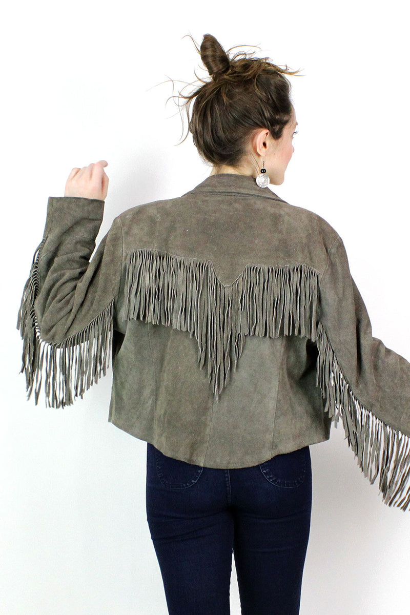 Sloane Fringe Jacket M