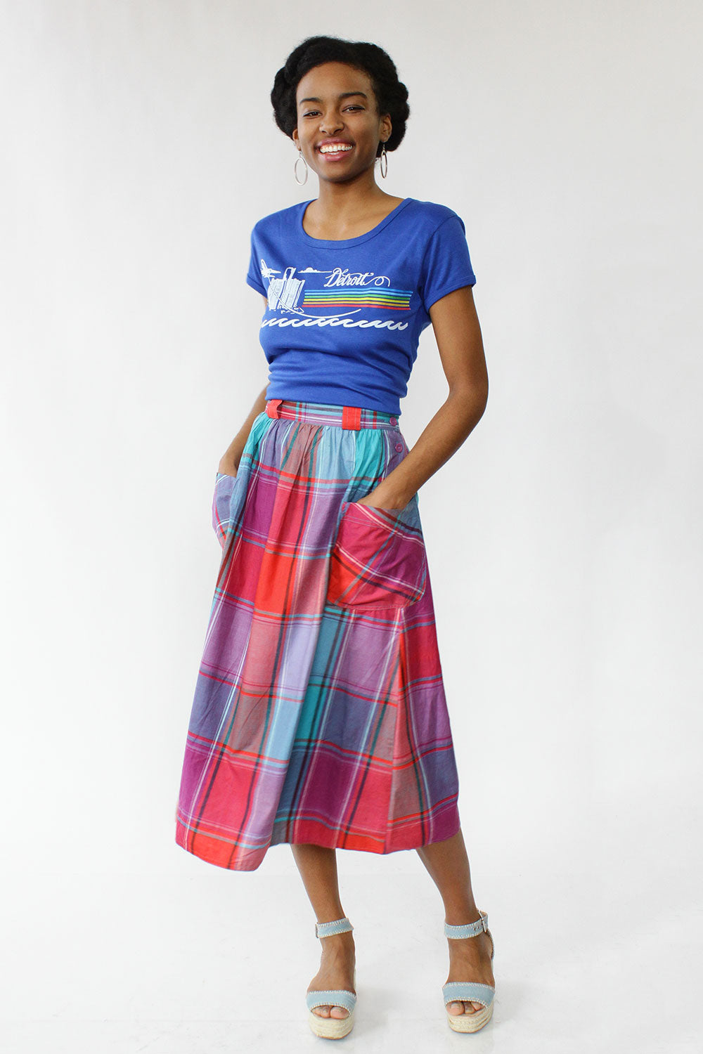 Santa Cruz Plaid Pocket Skirt XS/S