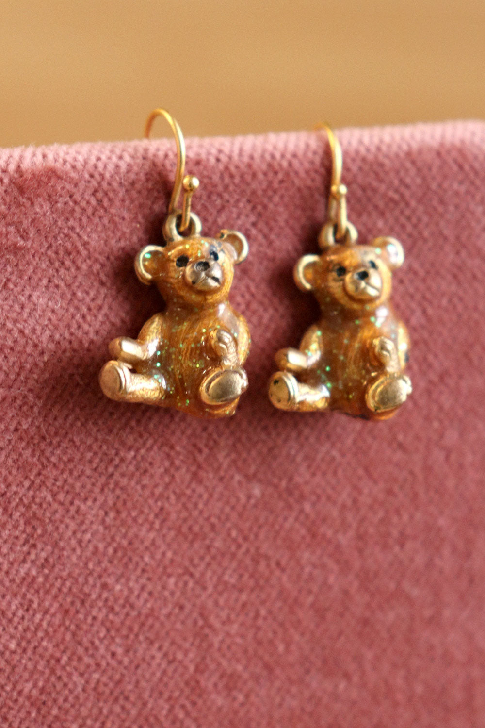 Metallic Teddy Bear Dangles