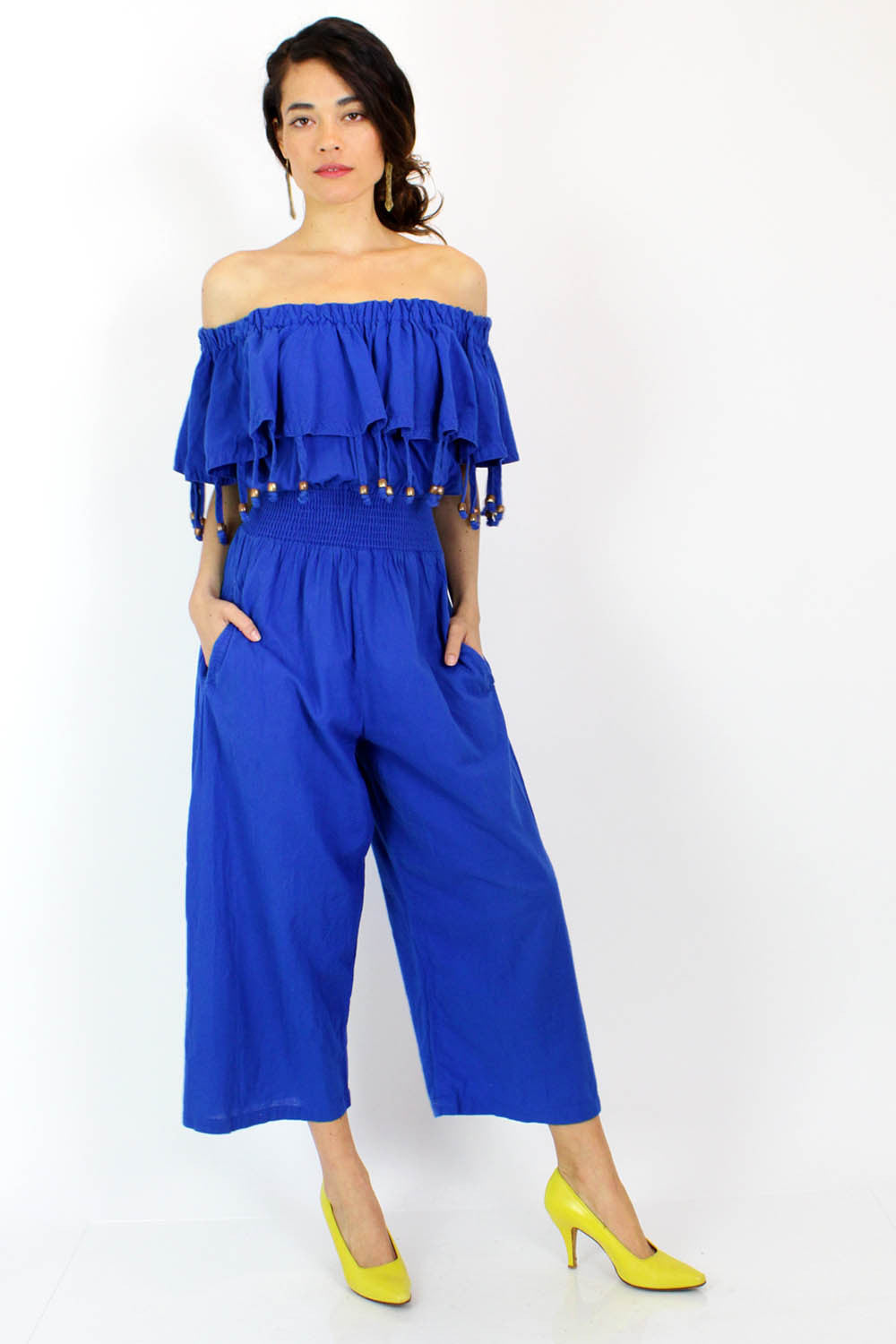 off shoulder jumpsuit