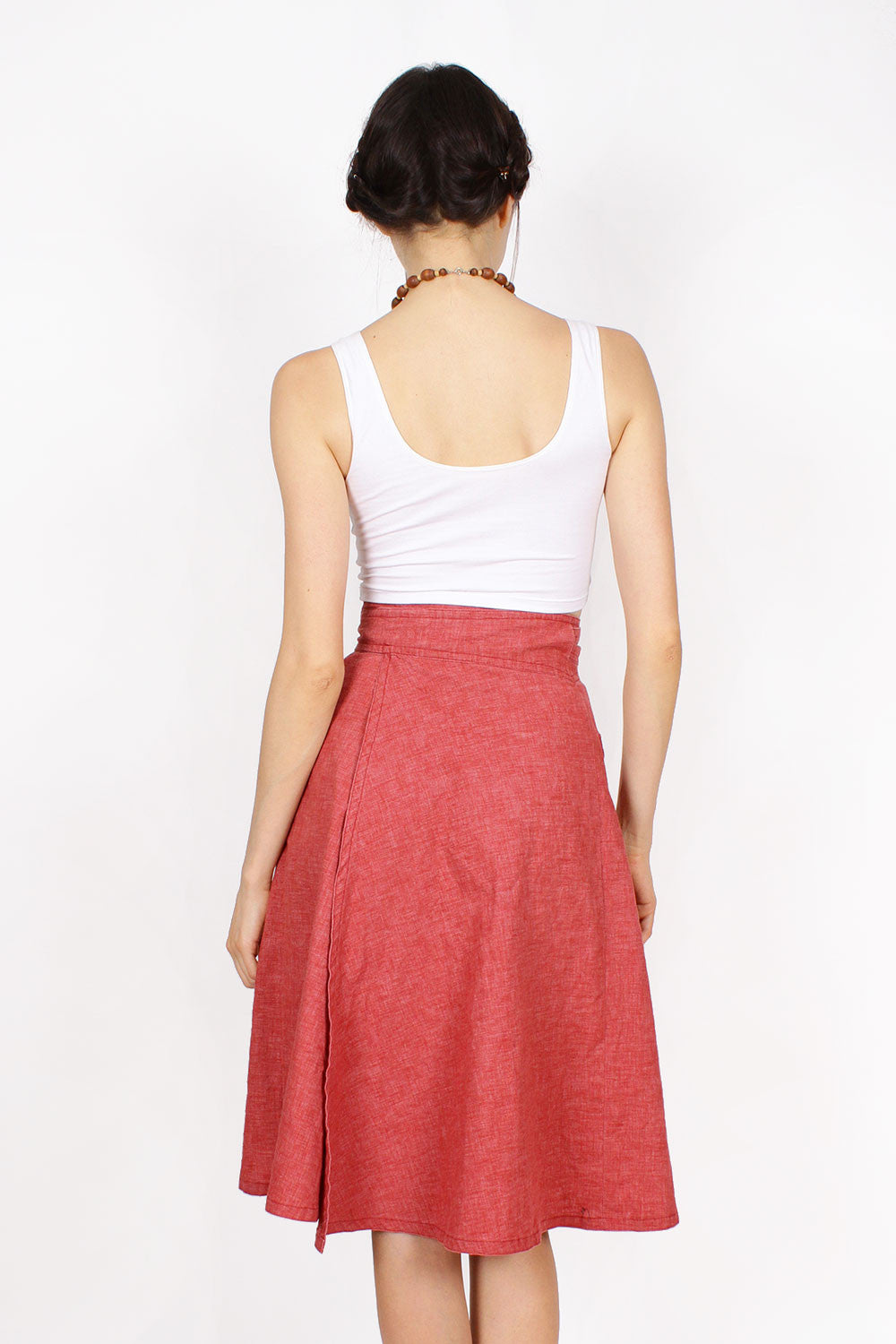 Raspberry Wrap Skirt XS