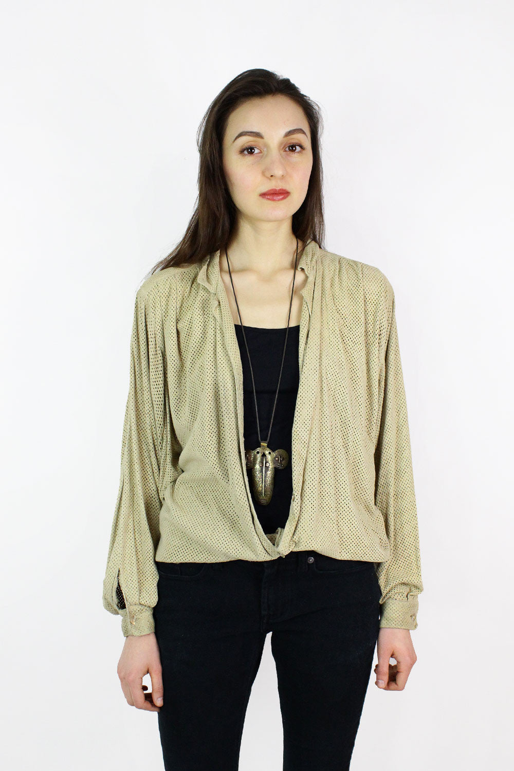 Jerri Suede Top