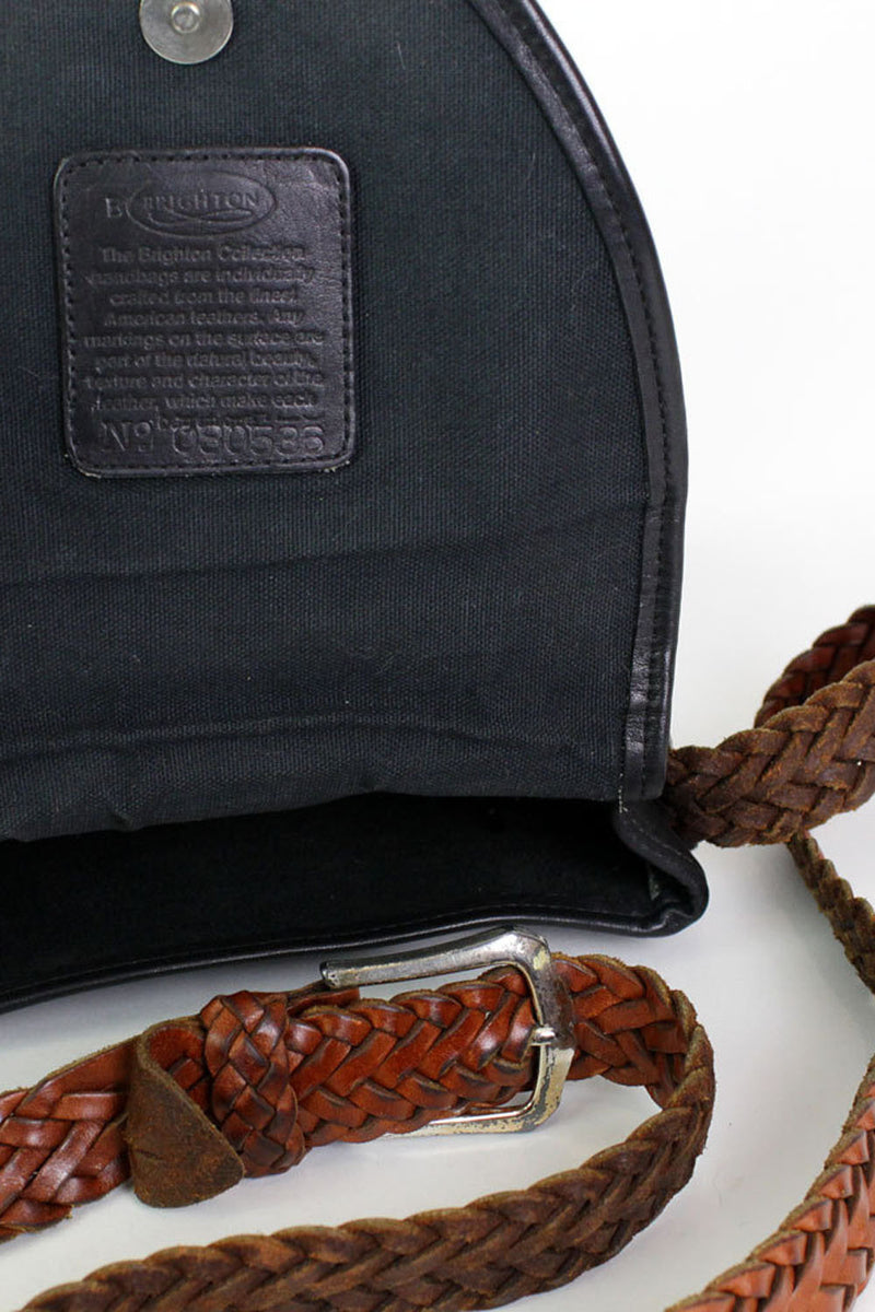 Vintage Brighton Braided Leather Bag – OMNIA