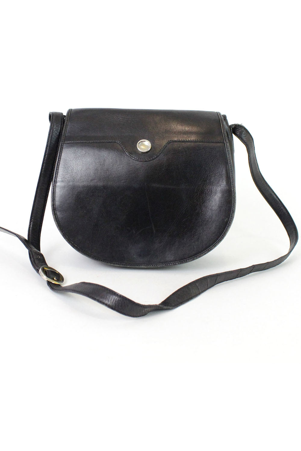 Movado Jet Black Saddle Bag