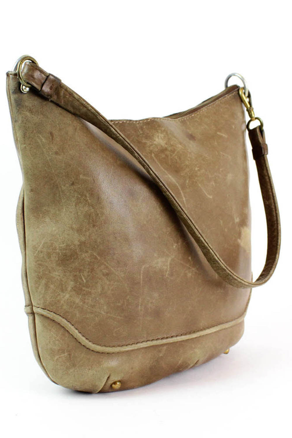 Sepia Leather Hobo Bag