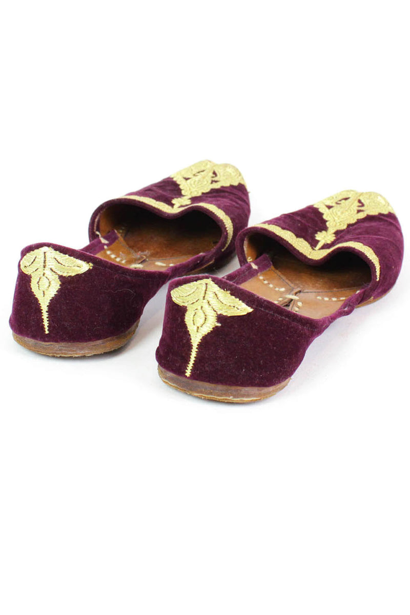 Velvet Khussa Slippers 7