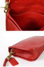 Coach red crossbody